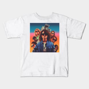 Retro Artwork Movie/Music Cover - Vaporwave Kids T-Shirt